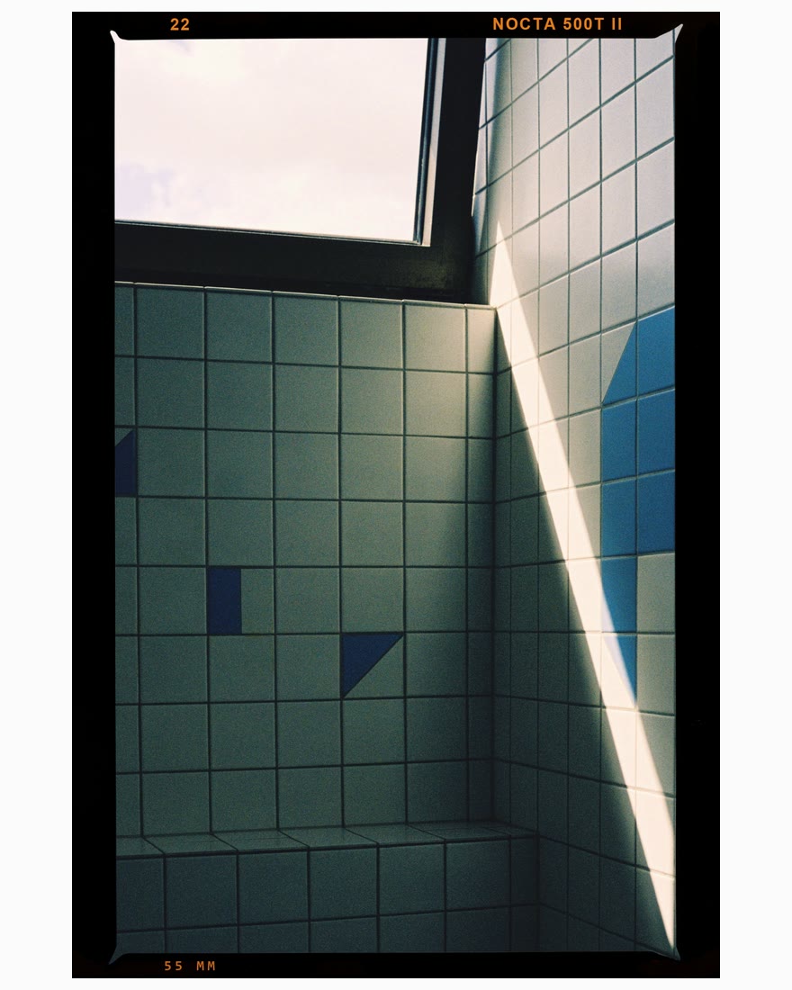 The same photo in a medium-format film frame with edge printing, on white